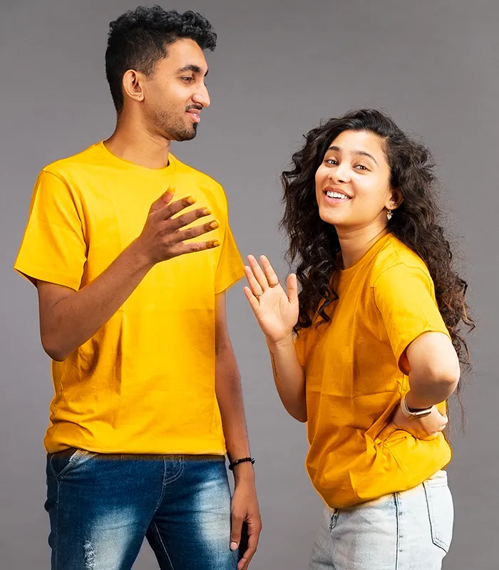 Mustard-Yellow-Round-Neck-Unisex-Tshirt-01