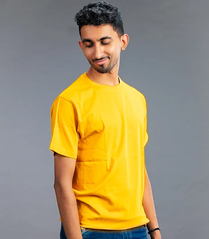 Mustard-Yellow-Round-Neck-Unisex-Tshirt-03